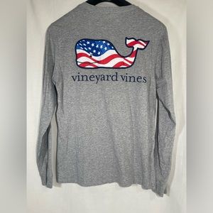 Vineyard Vines • American Flag Whale Long Sleeve Tee